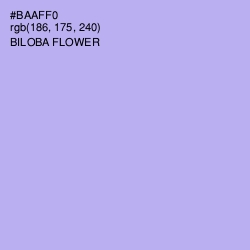 #BAAFF0 - Biloba Flower Color Image