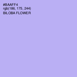#BAAFF4 - Biloba Flower Color Image