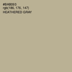 #BAB093 - Heathered Gray Color Image