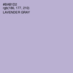 #BAB1D2 - Lavender Gray Color Image