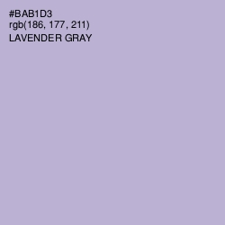 #BAB1D3 - Lavender Gray Color Image