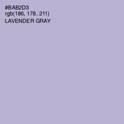 #BAB2D3 - Lavender Gray Color Image