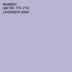 #BAB3D2 - Lavender Gray Color Image