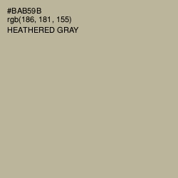 #BAB59B - Heathered Gray Color Image