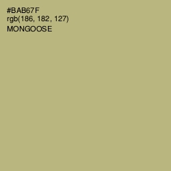 #BAB67F - Mongoose Color Image