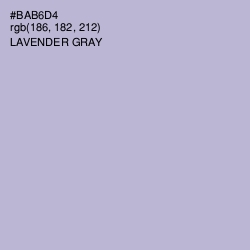 #BAB6D4 - Lavender Gray Color Image