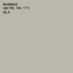 #BAB8AB - Silk Color Image