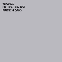 #BAB9C0 - French Gray Color Image