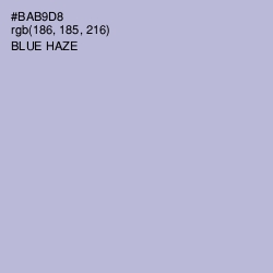 #BAB9D8 - Blue Haze Color Image