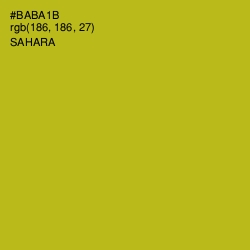 #BABA1B - Sahara Color Image