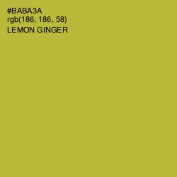 #BABA3A - Lemon Ginger Color Image