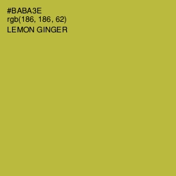 #BABA3E - Lemon Ginger Color Image