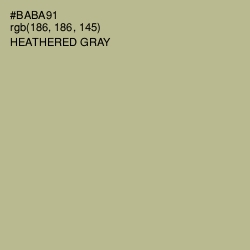 #BABA91 - Heathered Gray Color Image
