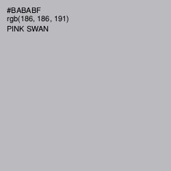 #BABABF - Pink Swan Color Image