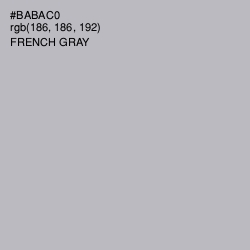 #BABAC0 - French Gray Color Image