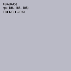 #BABAC6 - French Gray Color Image