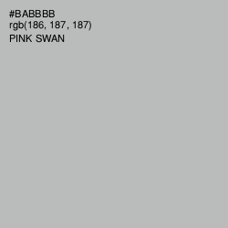 #BABBBB - Pink Swan Color Image
