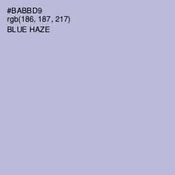#BABBD9 - Blue Haze Color Image
