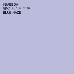 #BABBDA - Blue Haze Color Image