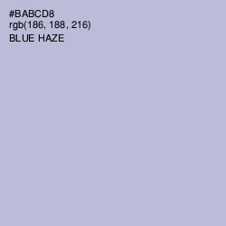 #BABCD8 - Blue Haze Color Image