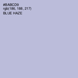 #BABCD9 - Blue Haze Color Image