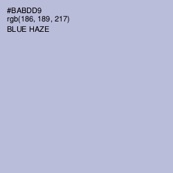 #BABDD9 - Blue Haze Color Image