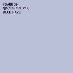 #BABED9 - Blue Haze Color Image