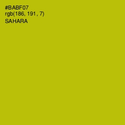 #BABF07 - Sahara Color Image
