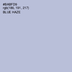 #BABFD9 - Blue Haze Color Image