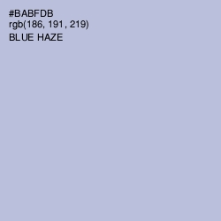 #BABFDB - Blue Haze Color Image