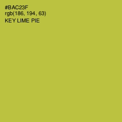 #BAC23F - Key Lime Pie Color Image