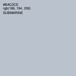 #BAC2CE - Submarine Color Image