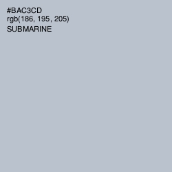 #BAC3CD - Submarine Color Image