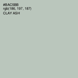 #BAC5BB - Clay Ash Color Image