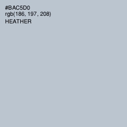 #BAC5D0 - Heather Color Image