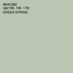 #BAC6B2 - Green Spring Color Image