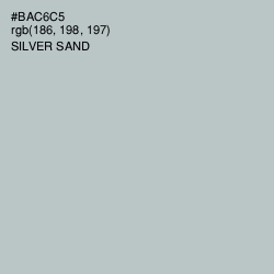 #BAC6C5 - Silver Sand Color Image