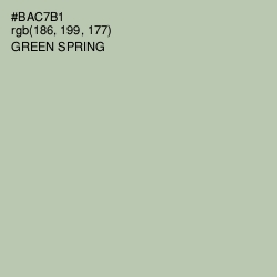 #BAC7B1 - Green Spring Color Image