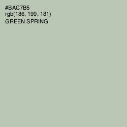 #BAC7B5 - Green Spring Color Image