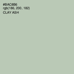 #BAC8B6 - Clay Ash Color Image