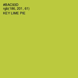 #BAC93D - Key Lime Pie Color Image