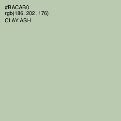 #BACAB0 - Clay Ash Color Image