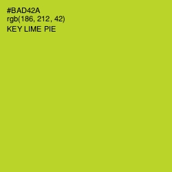 #BAD42A - Key Lime Pie Color Image