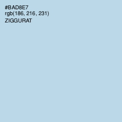 #BAD8E7 - Ziggurat Color Image