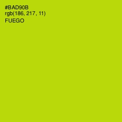 #BAD90B - Fuego Color Image