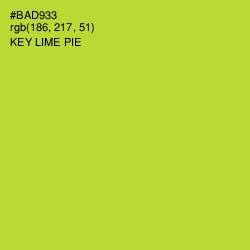 #BAD933 - Key Lime Pie Color Image