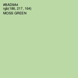 #BAD9A4 - Moss Green Color Image