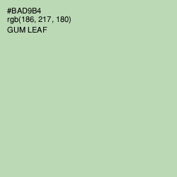 #BAD9B4 - Gum Leaf Color Image