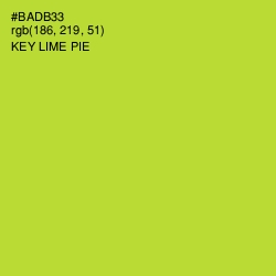 #BADB33 - Key Lime Pie Color Image
