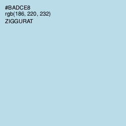 #BADCE8 - Ziggurat Color Image